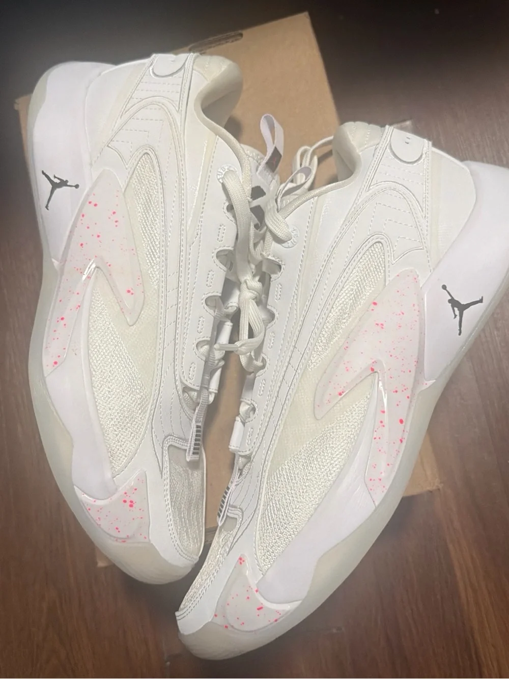 Jordan Luka 2 White Hyper Pink DX8733-106 Men’s Basketball Sneaker Mesh Low Top